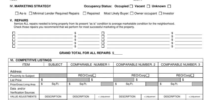 Entering details in broker price opinion forms part 4