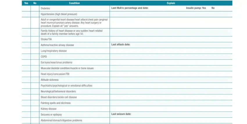 Filling in bsa physical form part 5