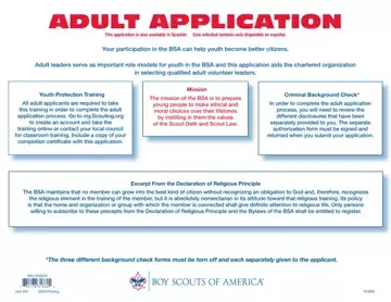 Bsa Adult Application Preview