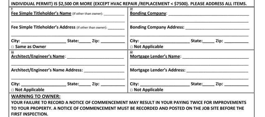 part 4 to entering details in palm beach county building permit application