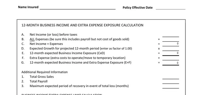 stage 1 to completing iso buisness income worksheet