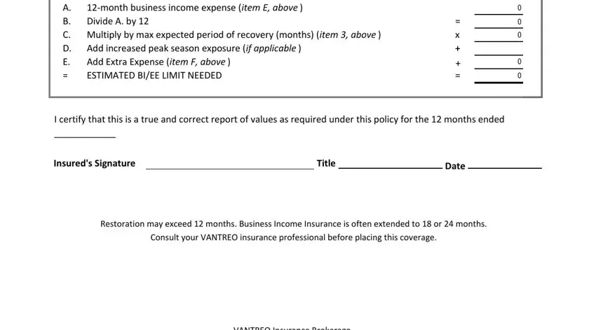 stage 2 to completing iso buisness income worksheet