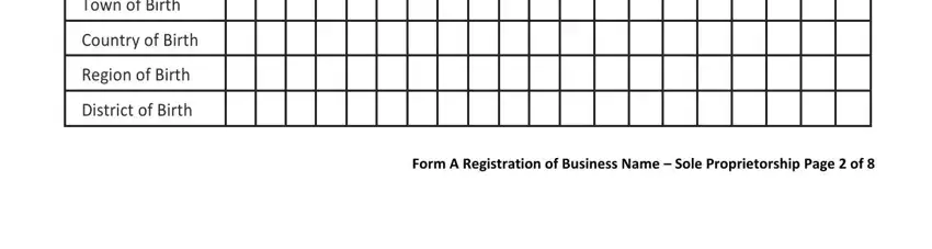 stage 5 to completing online business registration form