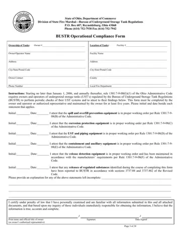 Bustr Operational Compliance Form Preview