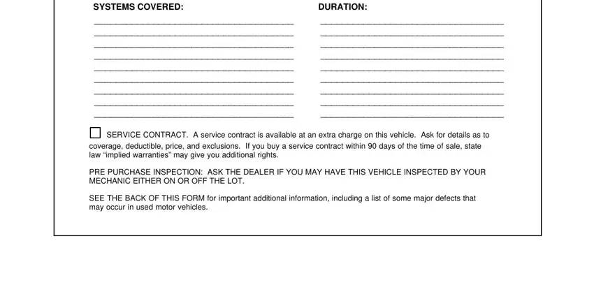 Filling in Buyer's Guide Form step 4