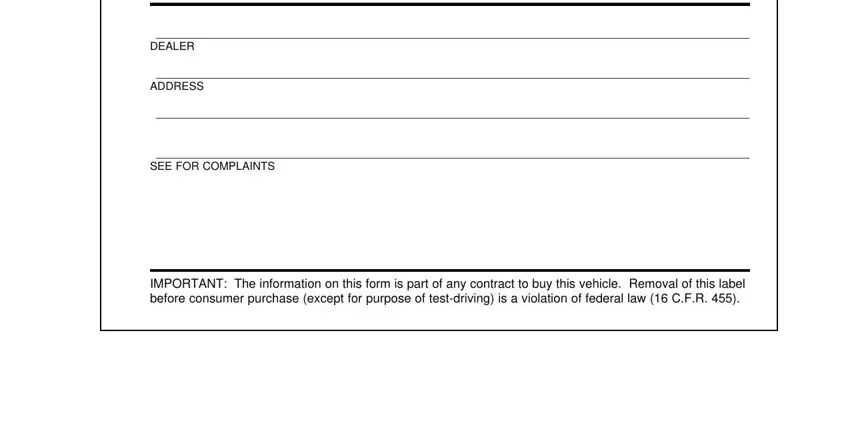 Finishing Buyer's Guide Form stage 5