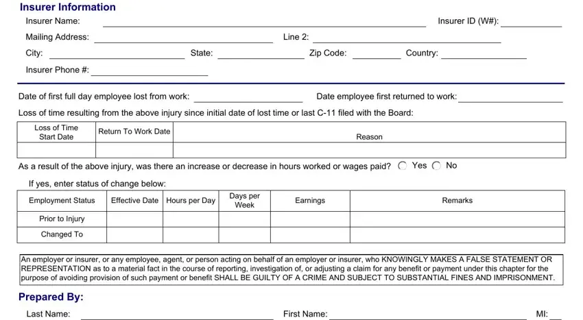 step 2 to completing c 11 form fillable