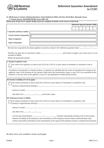 C1201A Form Preview