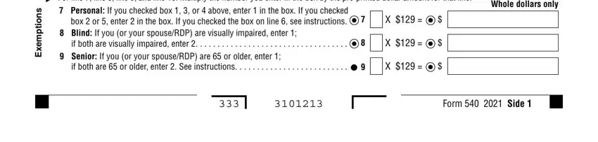 Filling in tax form ca part 3