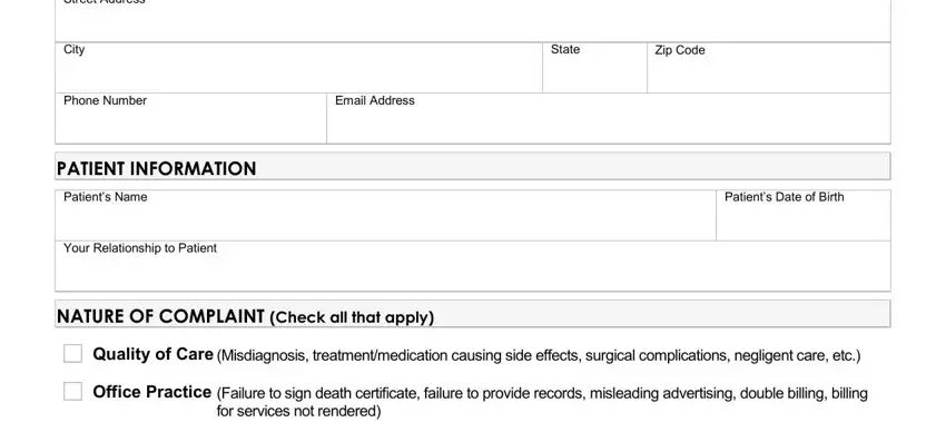 stage 3 to finishing how to report a doctor in california