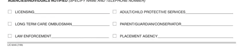 Filling in death licensing online step 3