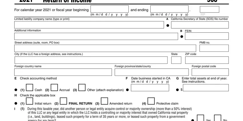 stage 1 to writing form 568 california franchise tax board