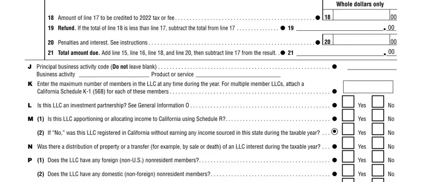 step 4 to completing form 568 california franchise tax board