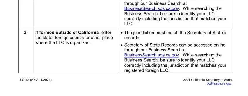 california llc limited If formed outside of California, Secretary of State Records can be, through our Business Search at, The jurisdiction must match the, records, Secretary of State Records can be, through our Business Search at, LLC REV, and California Secretary of State fields to fill out