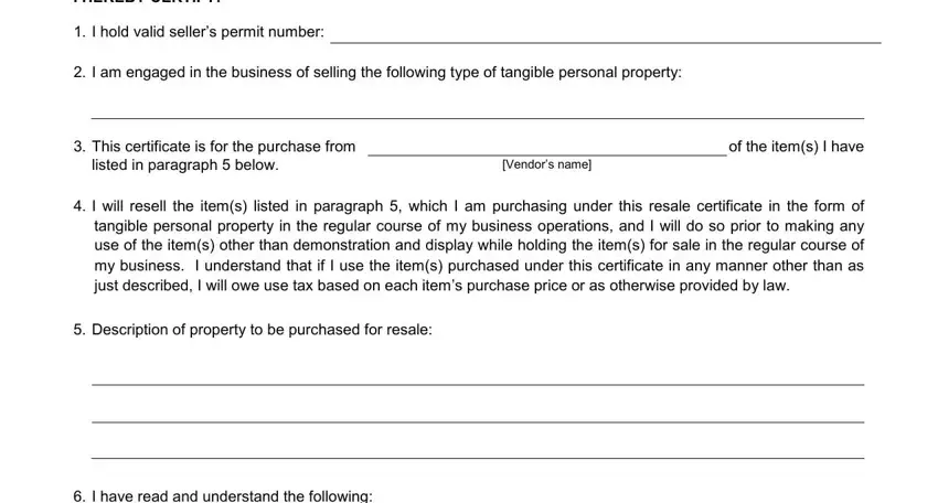 portion of empty spaces in what is a ca resale certificate