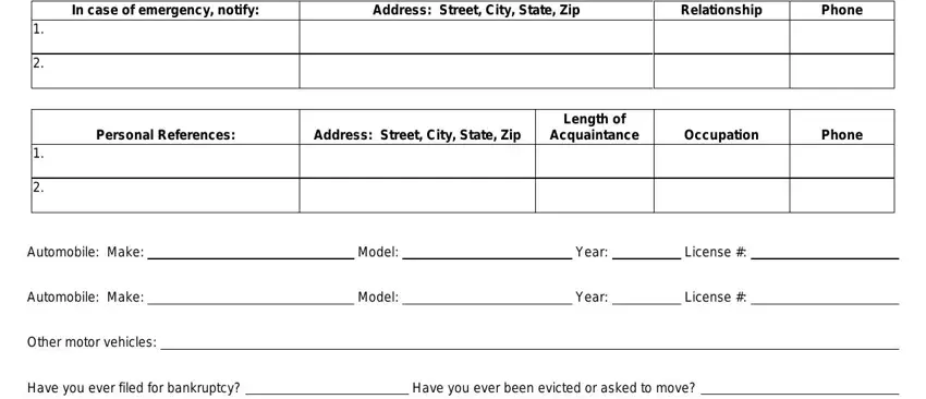 part 5 to entering details in apartment association forms