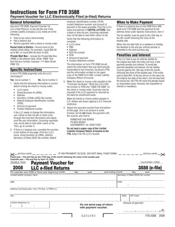 California Form 3588 Preview