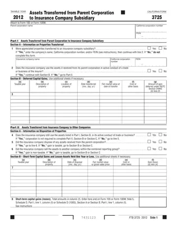 California Form 3725 Preview