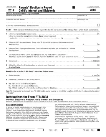 California Form 3803 Preview