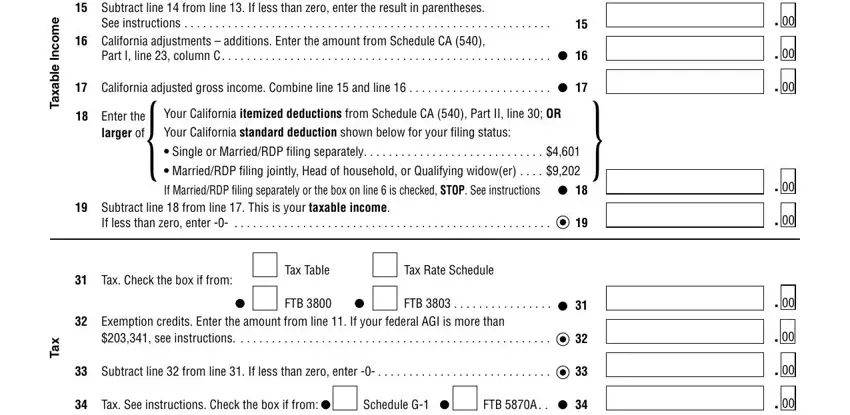 California Form 540 A ≡ Fill Out Printable PDF Forms Online