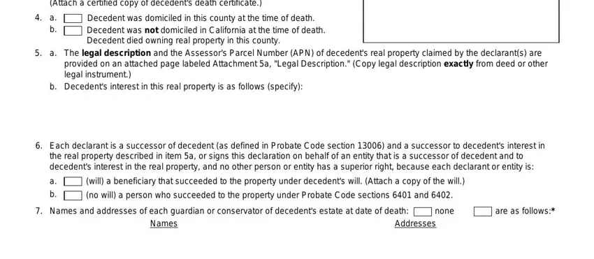 Completing California Form De 305 stage 2