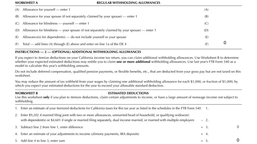 step 5 to entering details in underpayment