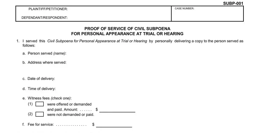 California Deposition Subpoena PDF Form - FormsPal