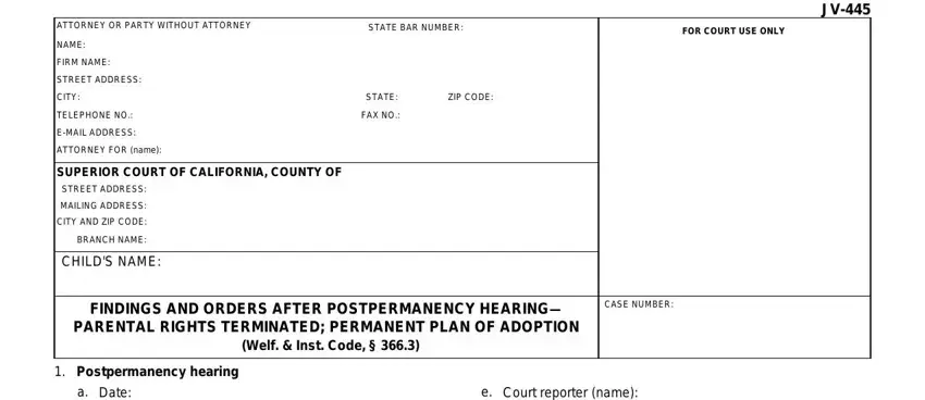 example of gaps in sample petition to terminate parental rights california