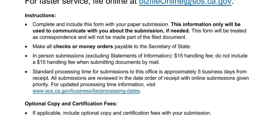 stage 1 to filling out california form llc 1