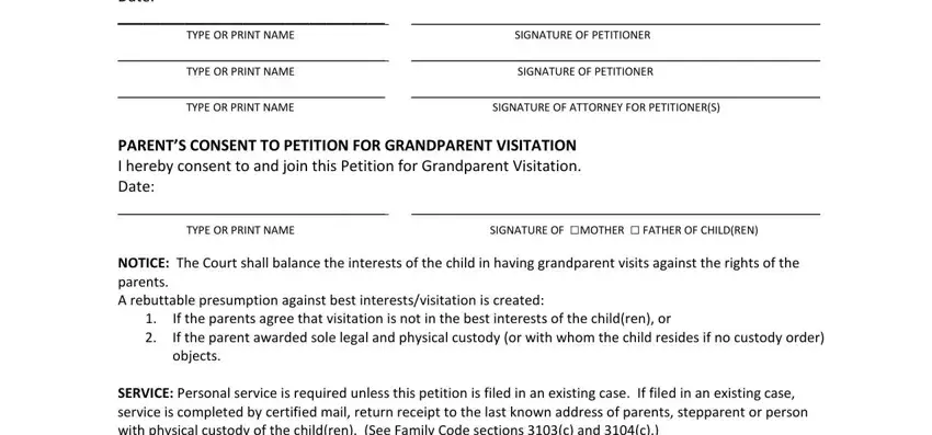 Entering details in california petition grandparent sample part 5