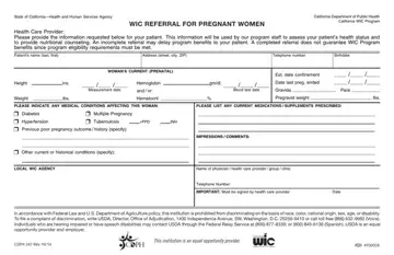 California Wic Form Preview