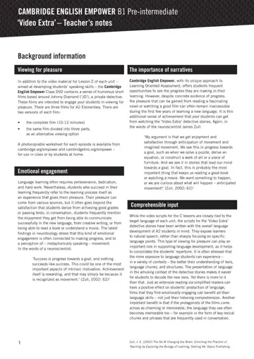 Cambridge English Empower B1 Form Preview