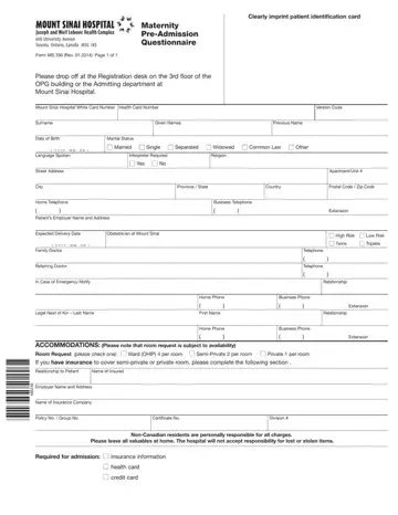 Canada Form Ms 336 Preview