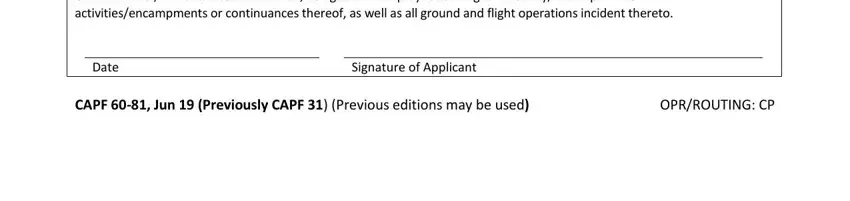 stage 2 to completing cap form 31