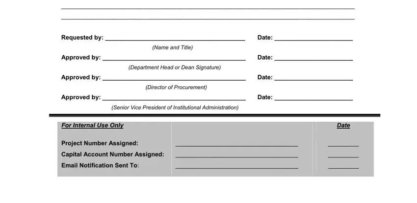 Filling in capital expenditure request form template excel stage 2