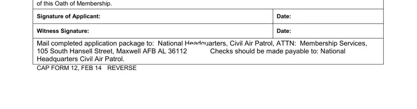 Entering details in capf 12 part 4