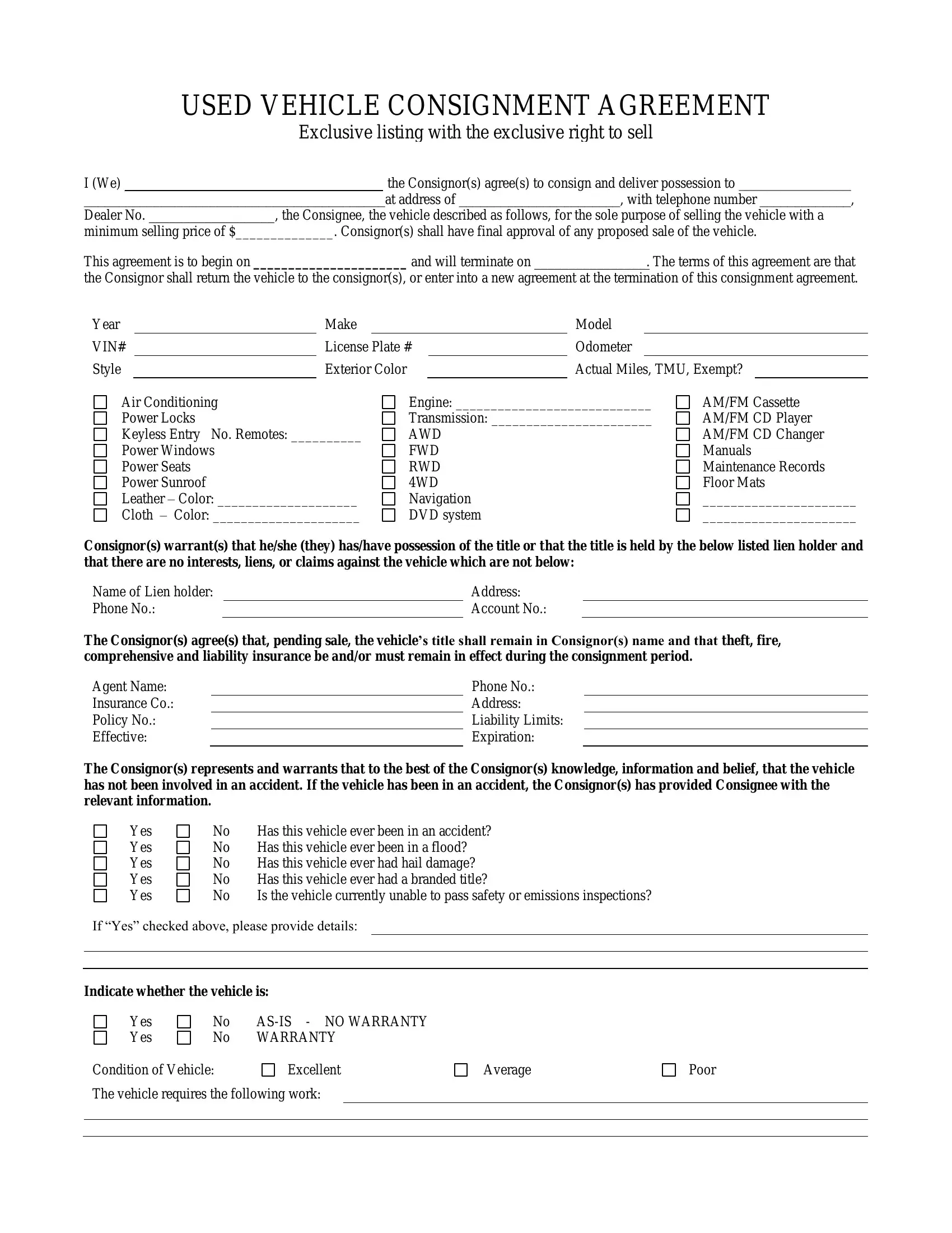 Free Consignment Stock Agreement Template Free Consignment Stock Agreement Template