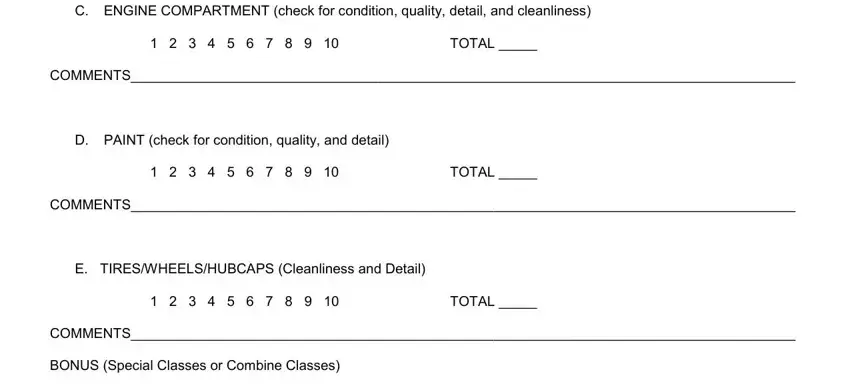 Car Show Judging Checklist ≡ Fill Out Printable PDF Forms Online