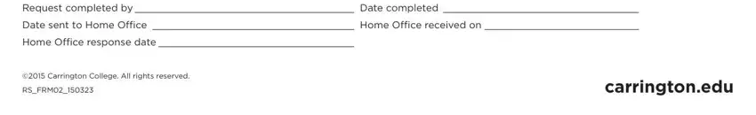 Filling out carrington college tax form stage 3