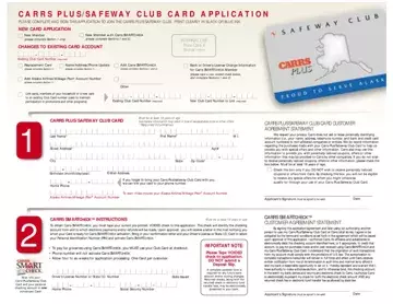 Carrs Safeway Club Card Preview