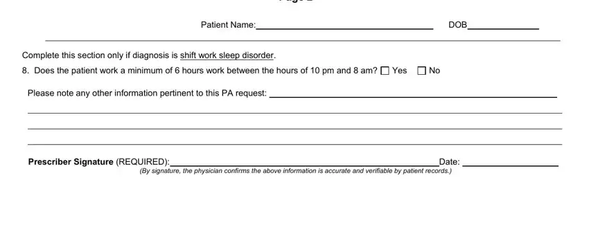 Filling out providerportal step 4