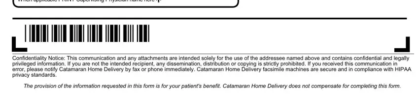 Filling out form catamaran form part 3