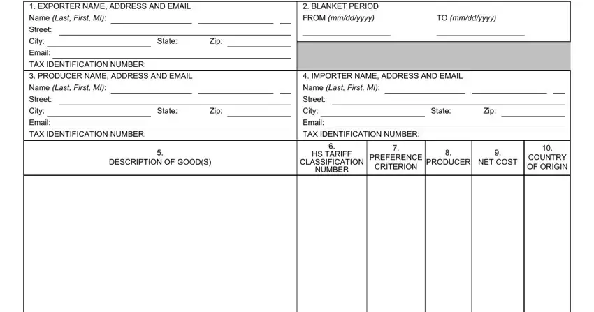 part 1 to writing Cbp Form 434