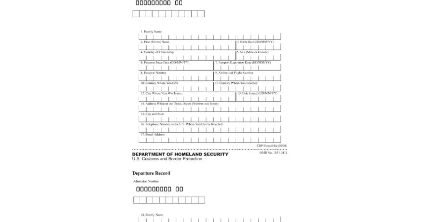 cbp form i 94 gaps to fill in