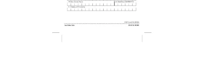 Completing cbp form i 94 step 2