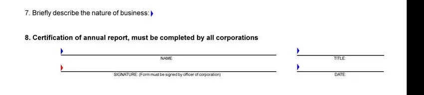 Completing cd 479 nc business corporation annual report fillable form stage 3