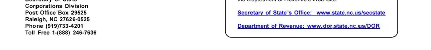 stage 4 to filling out cd 479 nc business corporation annual report fillable form