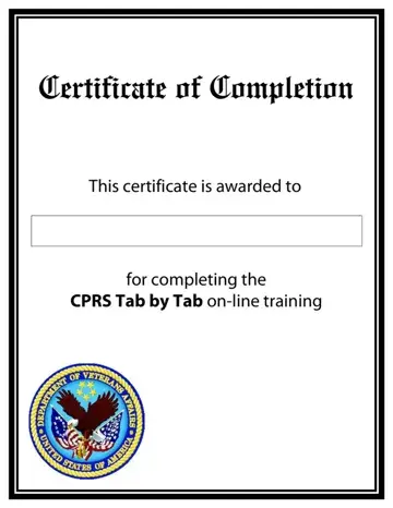 Certificate Completion Va Form Preview