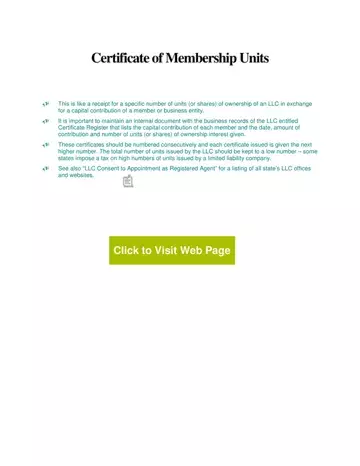 Certificate Membership Units Preview