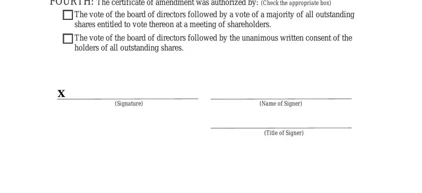 Completing filling out amendment forms for birth certificate step 4